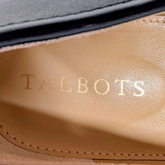 Talbots Laura Tassel Soft Nappa Loafers in Navy Blue & White - Picture 5 of 16